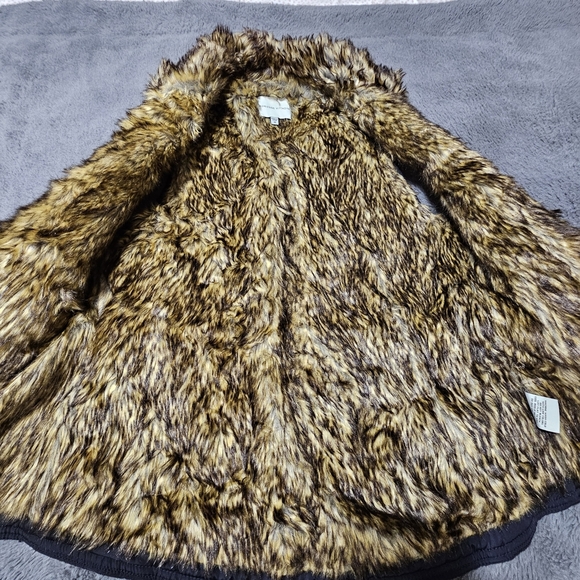 Adrienne Vittadini Navy Blue Quilted Puffed Fur Lined Vest Size Medium - Picture 15 of 16